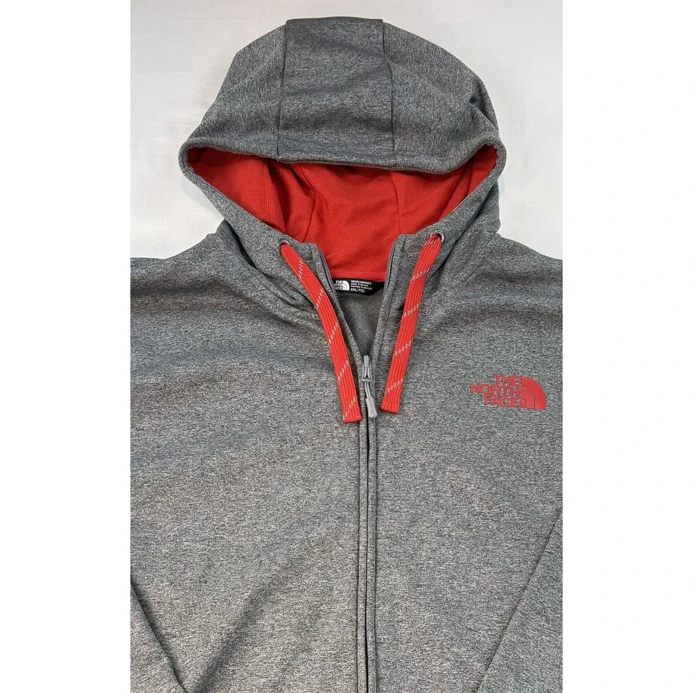 The North Face Men's  Hoodie Sweatshirt Lightweight Full Zip  XXL. Gray